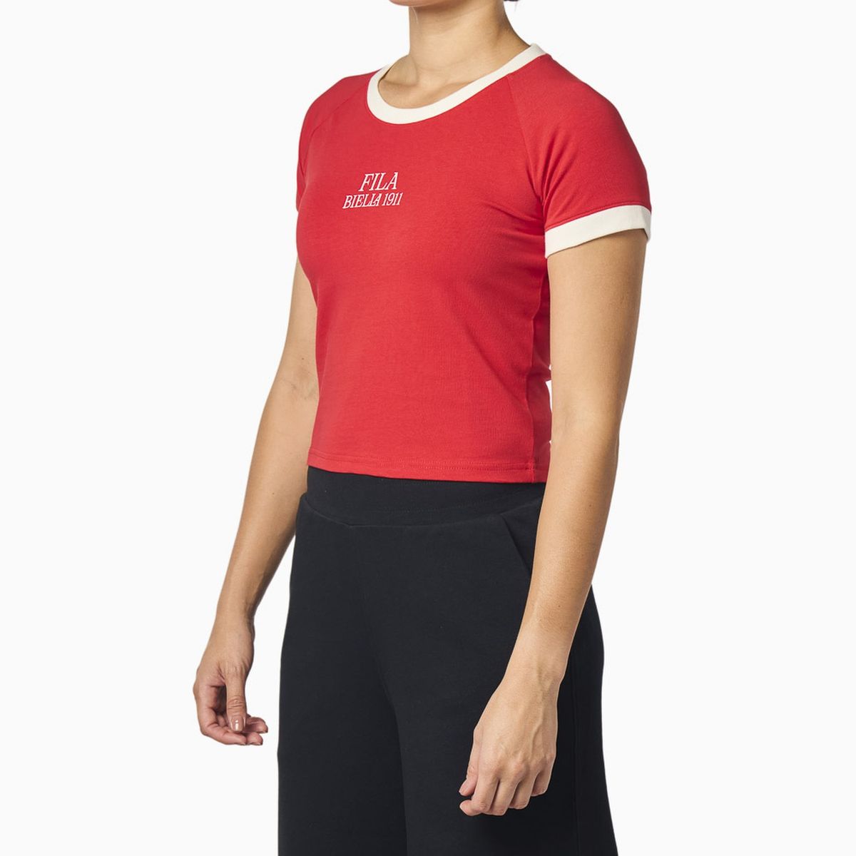 FILA - Polera Fila Letter Mujer Rojo