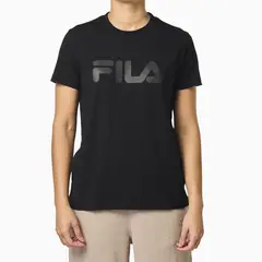 FILA - Polera Letter Premium II Mujer Negro