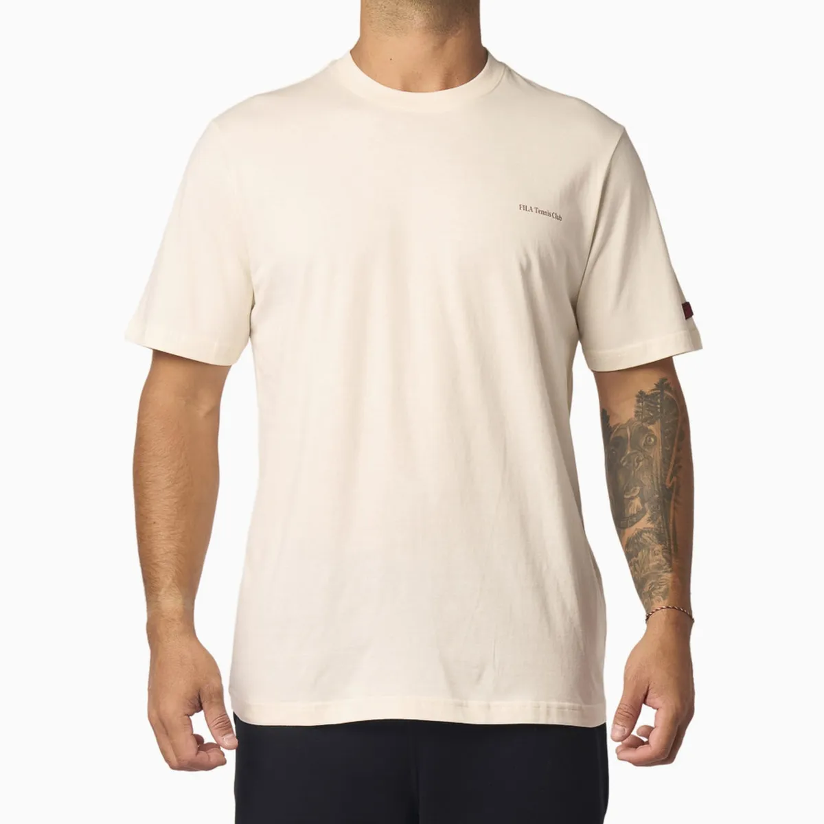 FILA - Polera Fila Graphic Court Turismo Hombre Blanco