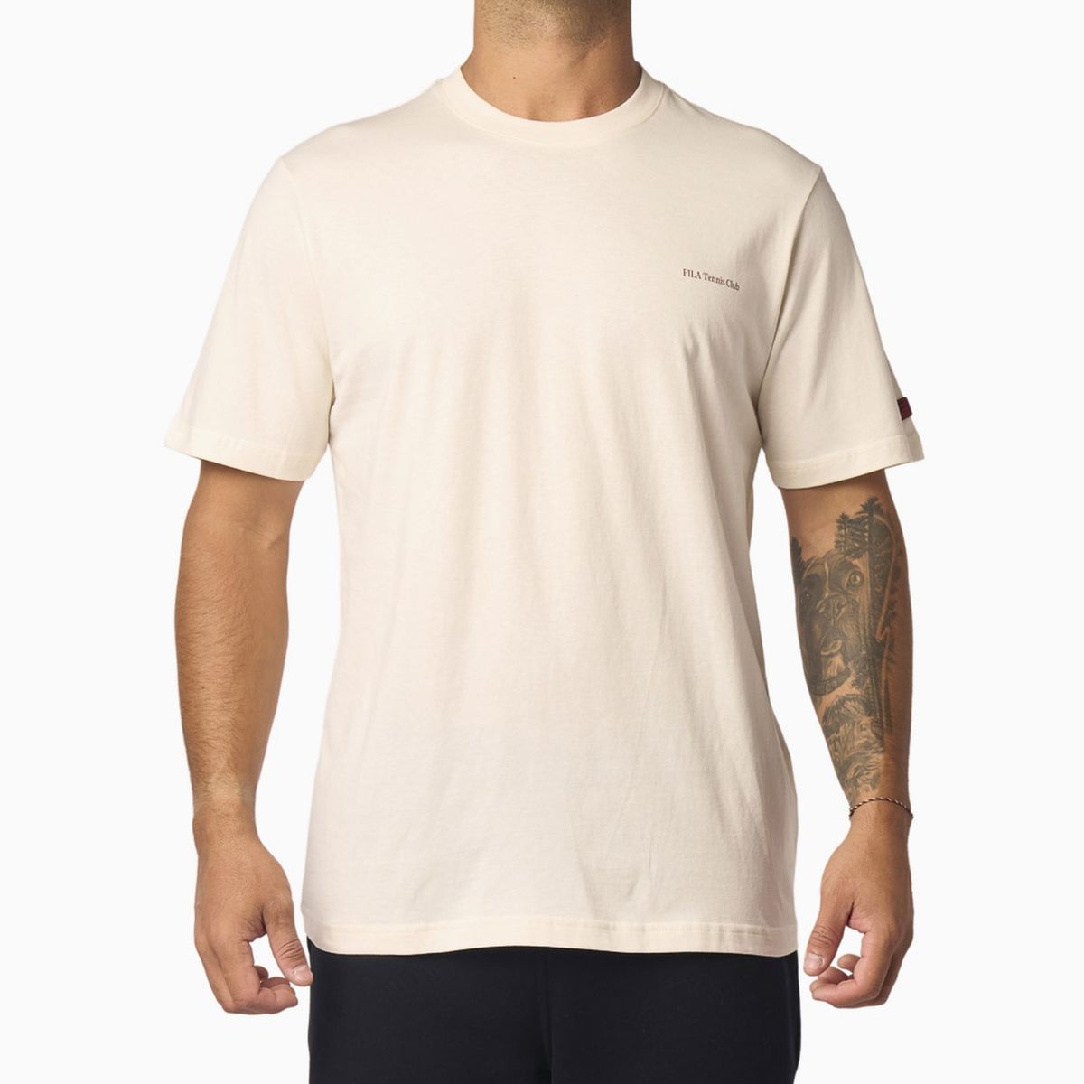 FILA - Polera Fila Graphic Court Turismo Hombre Blanco