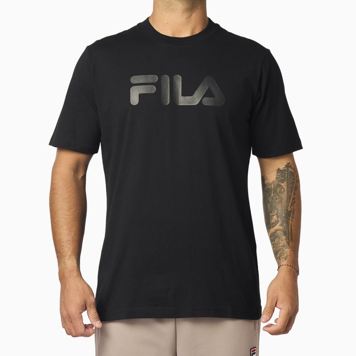FILA - Polera Fila Letter Premium IV Hombre Negro