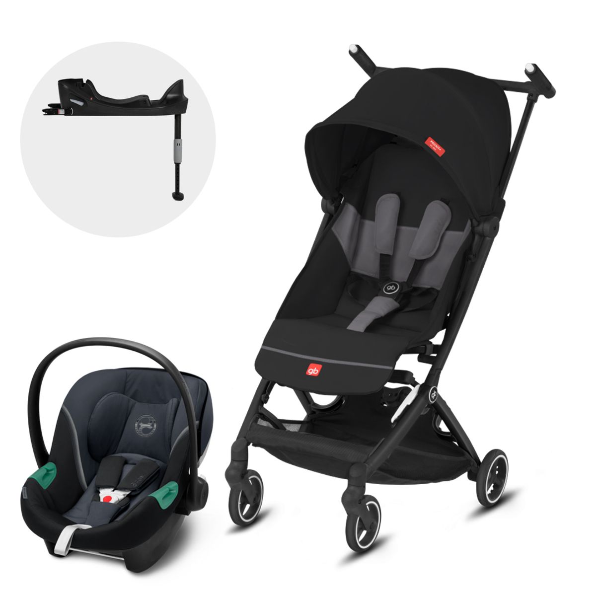 GB - Coche Travel System Pockit AC + Aton S2 + Base