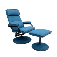 AGUILA - Silla Reclinable Sky con Soporte Sincronizado y Reposapiés - Azul