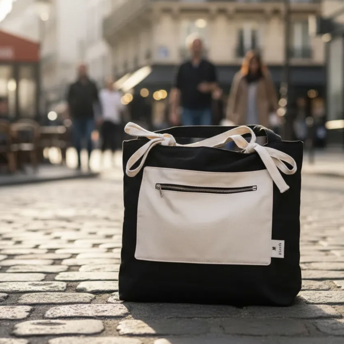 HAOKIDS - Bolso Tote Bag Carolina Bou de Lona con forro Impermeable calidad nacional 40x32 cm