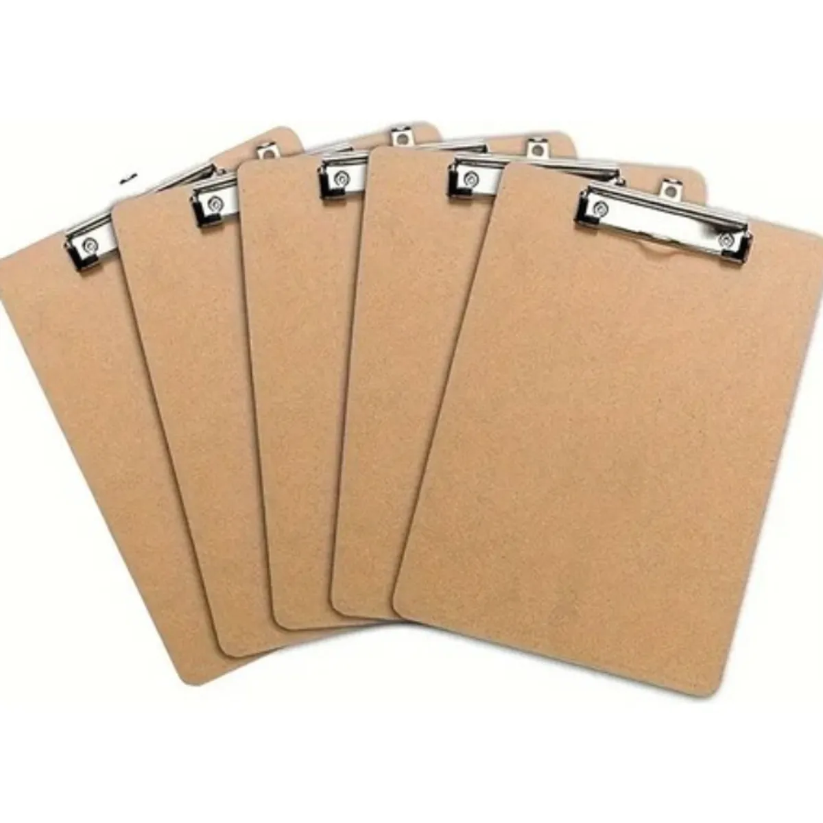 GENERICO - Pack 6 Tabla De Apoyo Portapapeles Madera Tamaño A4 Oficina Marrón