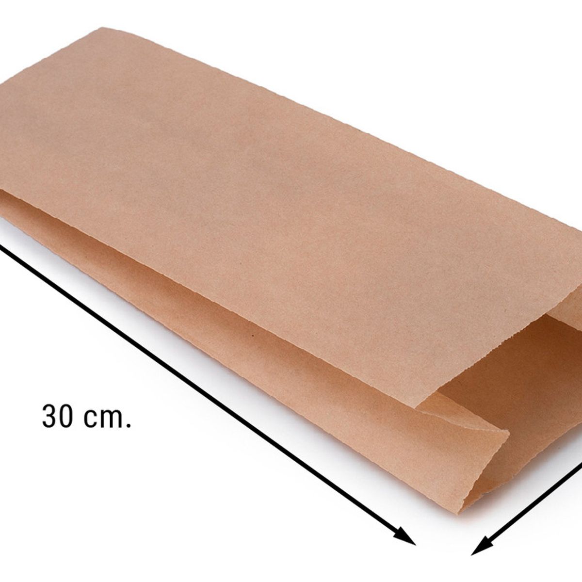 GENERICO - Bolsas Kraft Saco De Papel 2 Kg X 100 Unidades Café