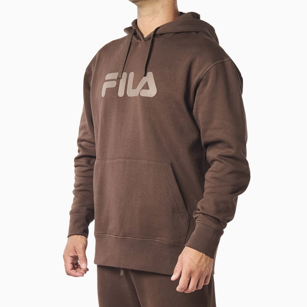 FILA - Polerón Fila Comfort Letter III Hombre Cafe