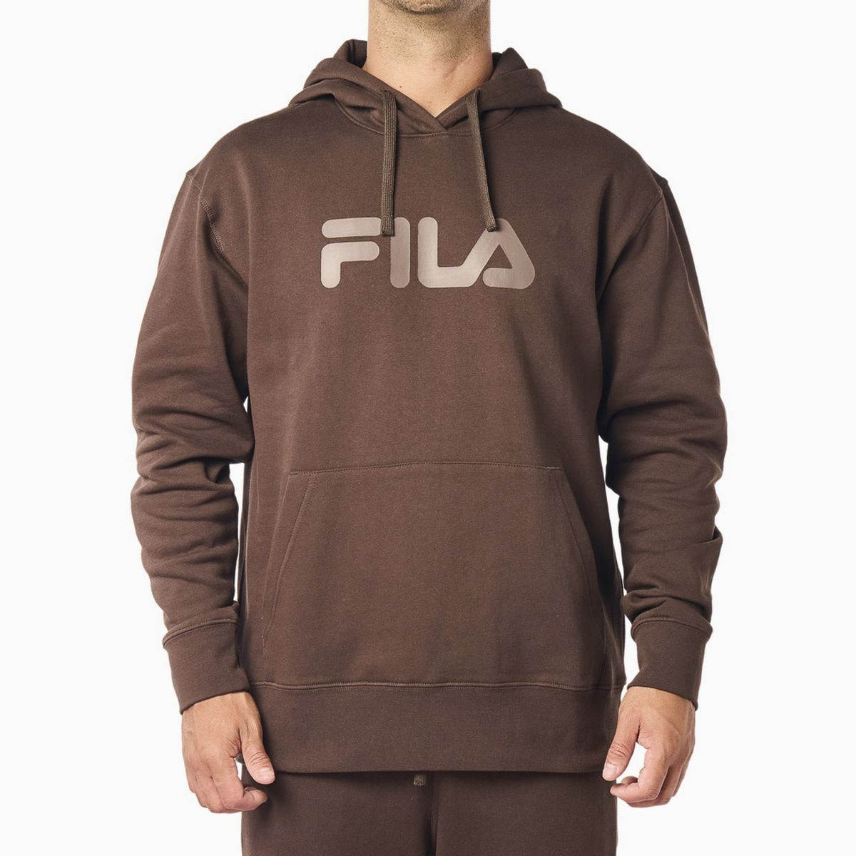 FILA - Polerón Fila Comfort Letter III Hombre Cafe