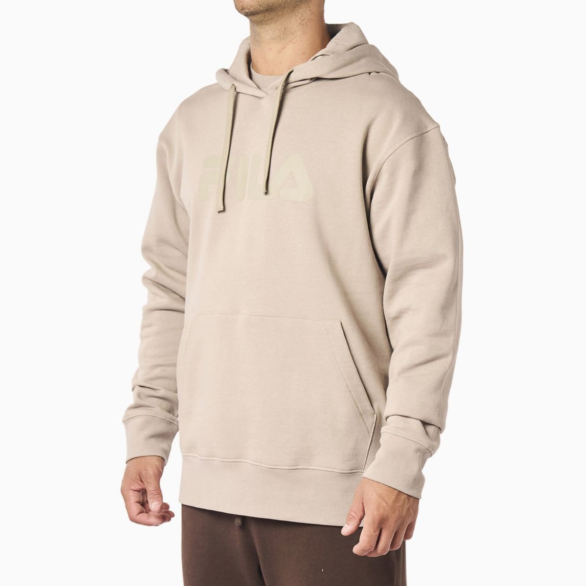 FILA - Polerón Fila Comfort Letter III Hombre Cafe