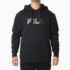 FILA - Polerón Comfort Letter III Hombre Negro
