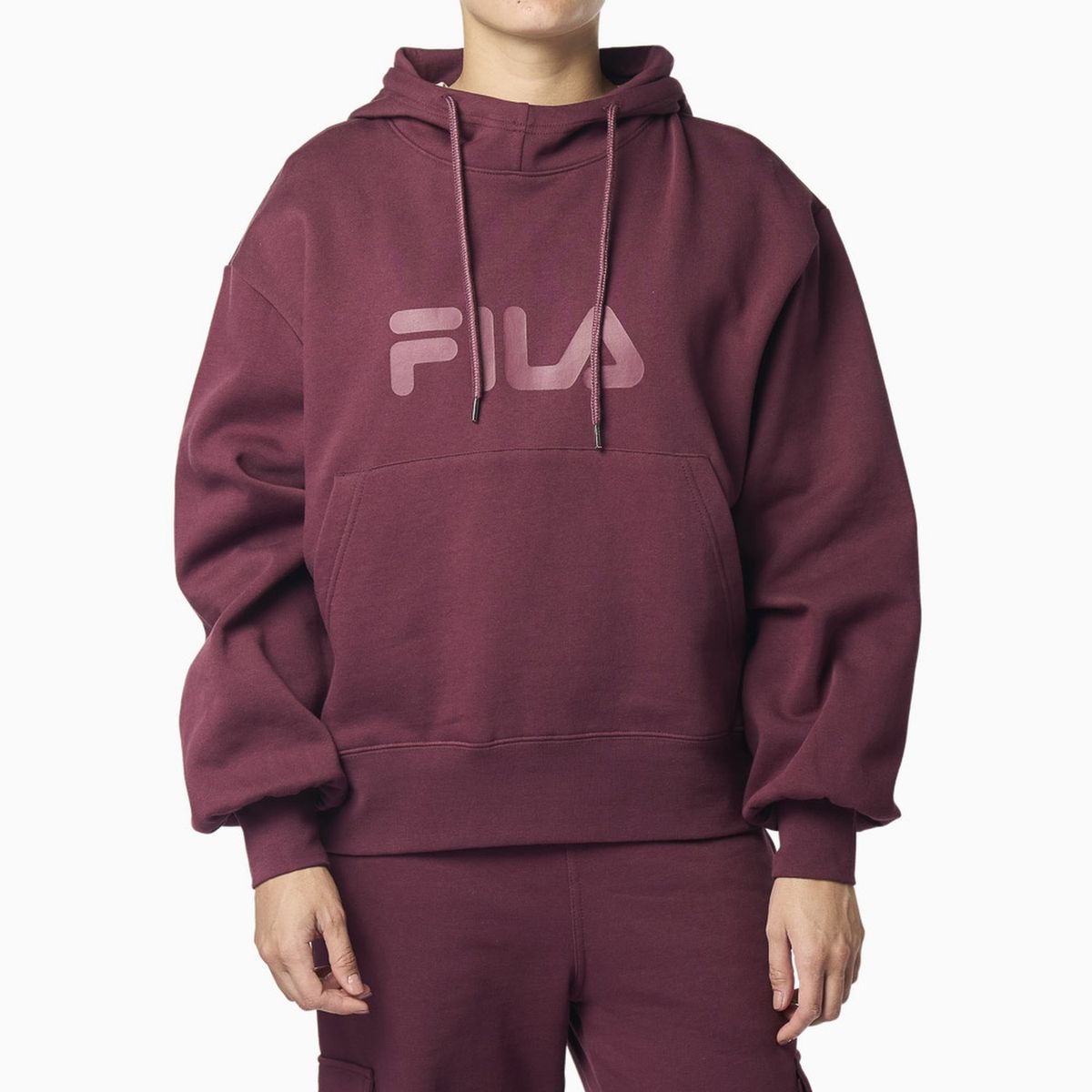 FILA - Polerón Fila Comfort Letter III Mujer Rojo