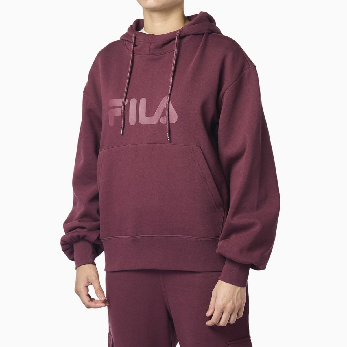 FILA - Polerón Fila Comfort Letter III Mujer Rojo