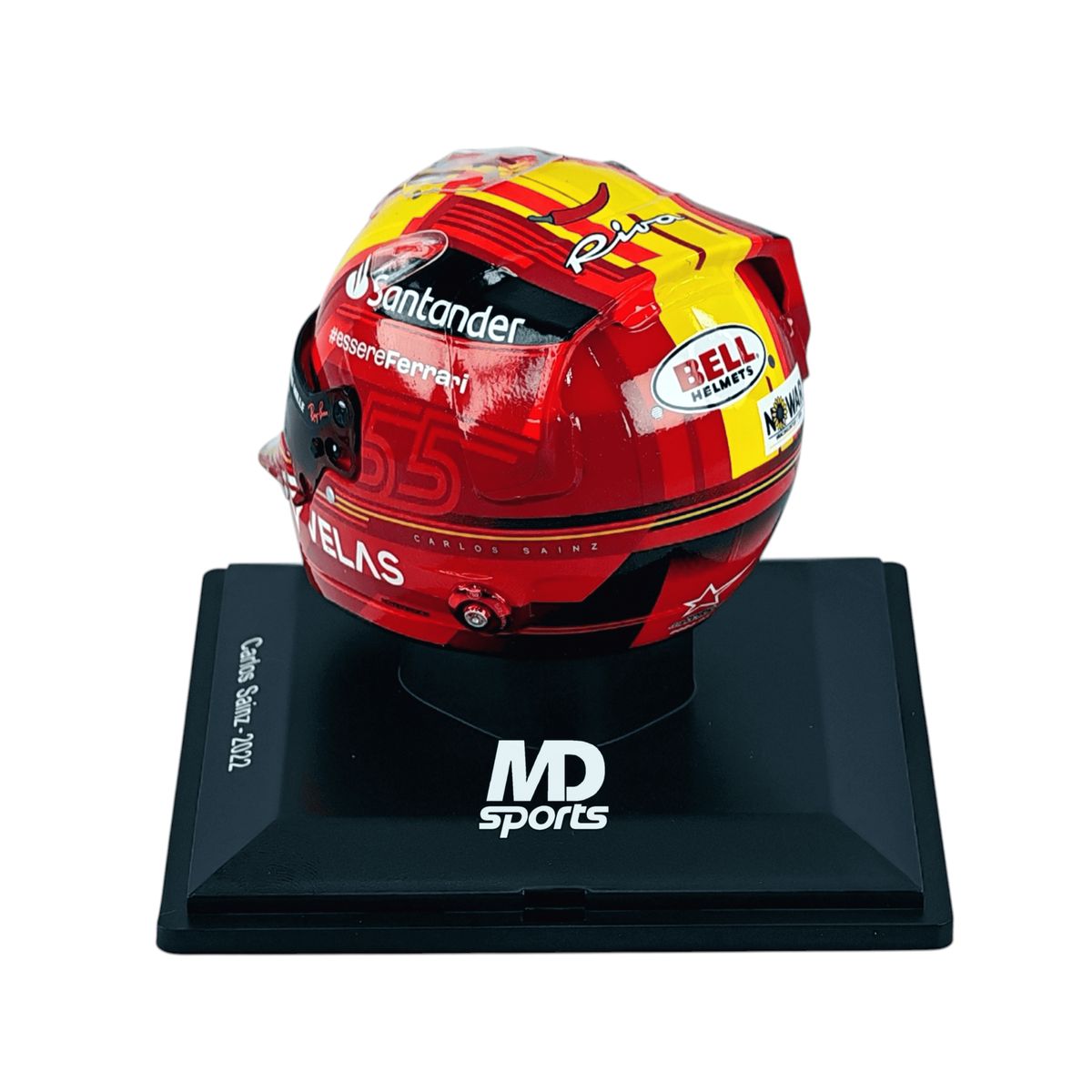 FORMULA 1 - Casco Formula 1 Carlos Sainz Ferrari 2022 GP España Spark 1:5