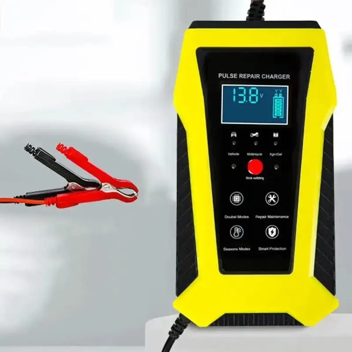 GENERICO - CARGADOR DE BATERIA INTELIGENTE 12V 6A PORTATIL