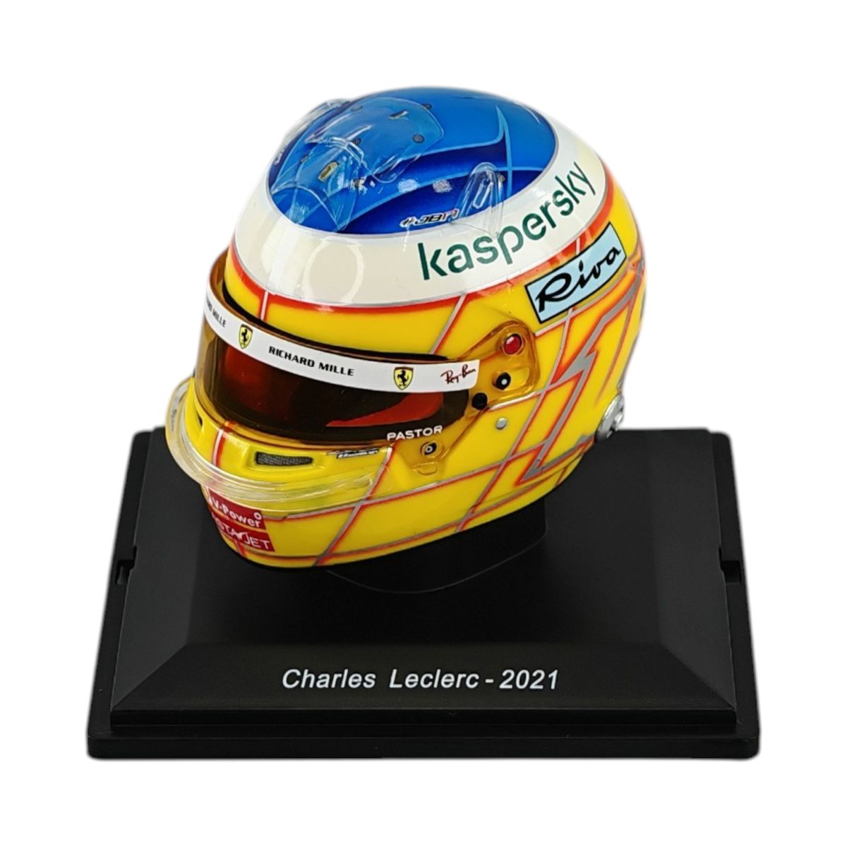 FORMULA 1 - Casco Formula 1 Scuderia Ferrari #16 Charles Leclerc GP Francia 2021 Spark 1:5