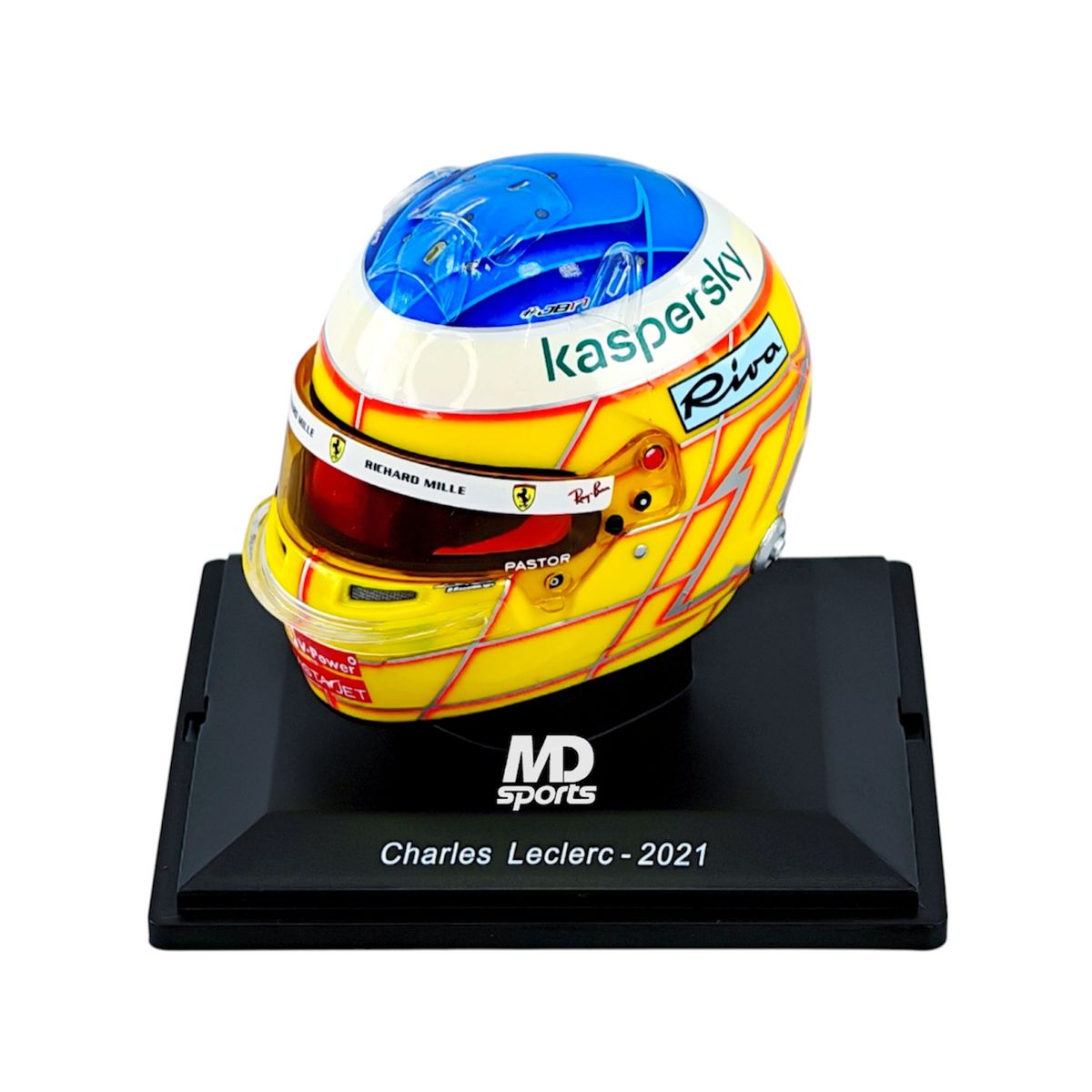 FORMULA 1 - Casco Formula 1 Scuderia Ferrari #16 Charles Leclerc GP Francia 2021 Spark 1:5