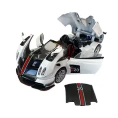 NO LOGO - Auto Pagani Huayra Bc Escala 132 Luz Sonido Friccion Blanco