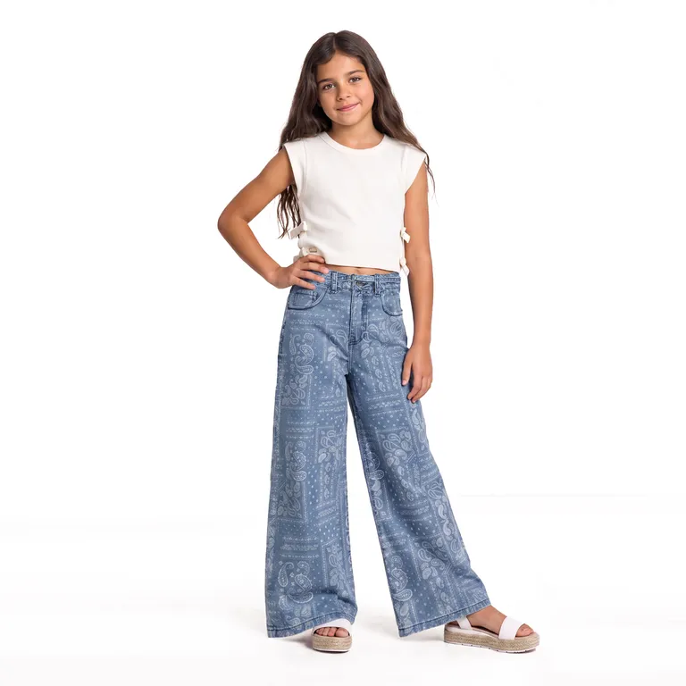 Jeans Ancho Nina Celeste 6