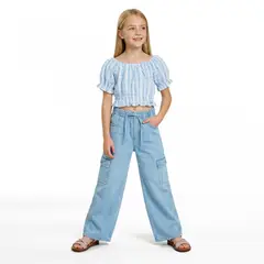 EXCEPTION - Jeans Ancho Niña