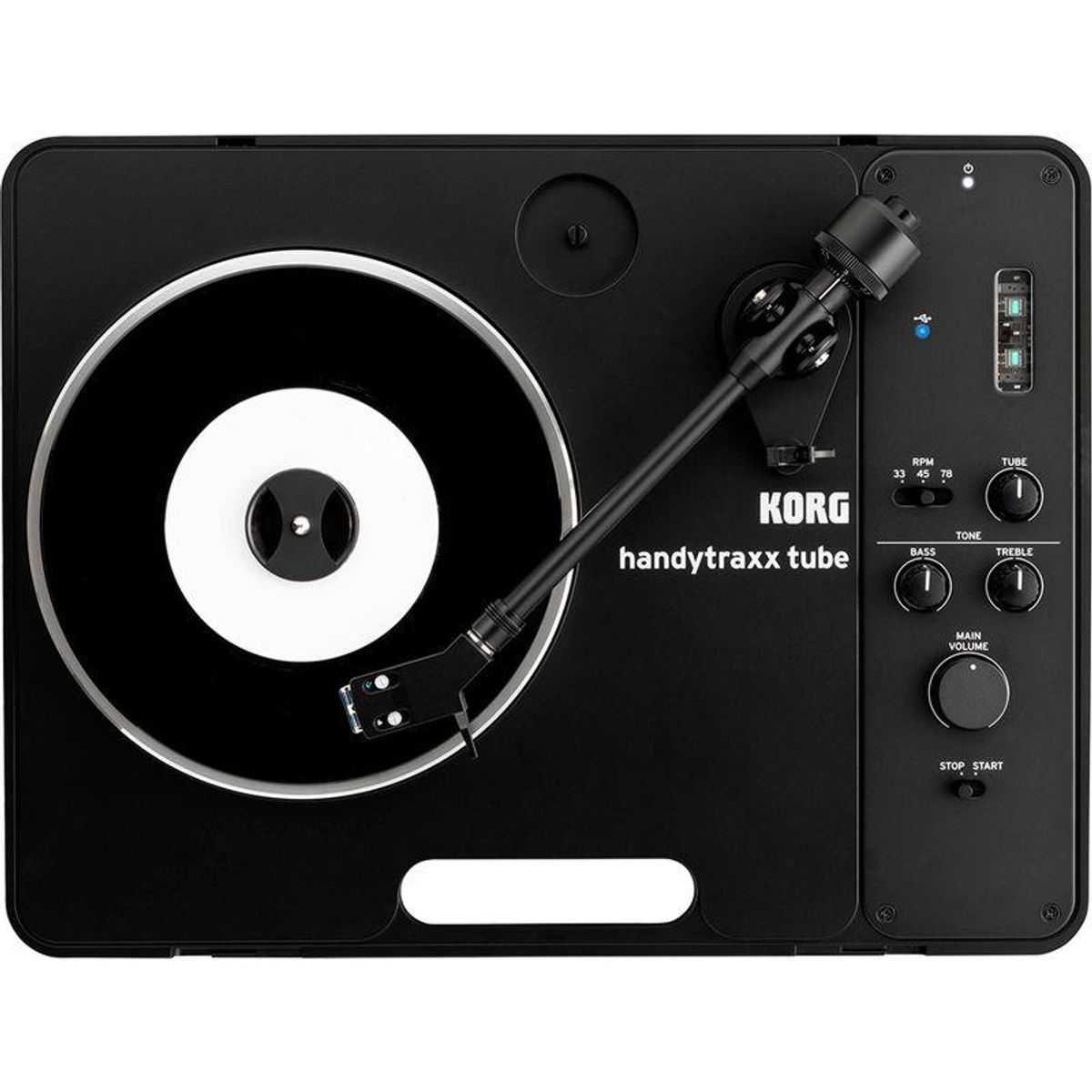 KORG - Tornamesa portátil Korg handytraxx tube  con preamp a tubo