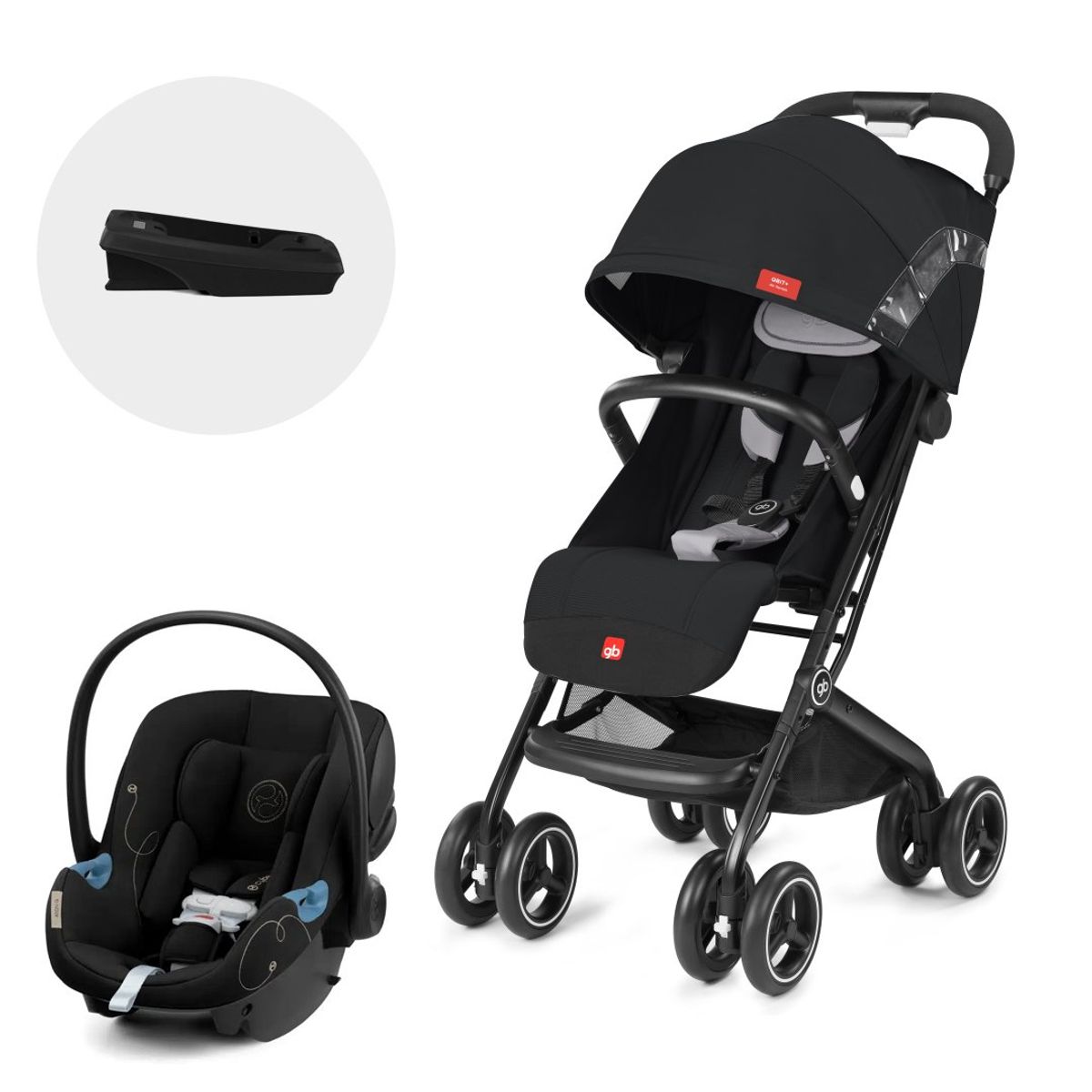 GB - Coche Travel System Qbit Plus AT + Aton G + Base