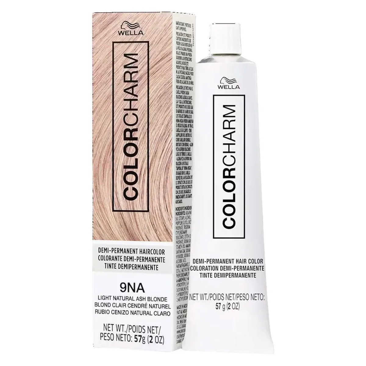 WELLA - Color Charm Demi-Permanent Hair Color - 9NA Light Natural Ash Blonde Wella