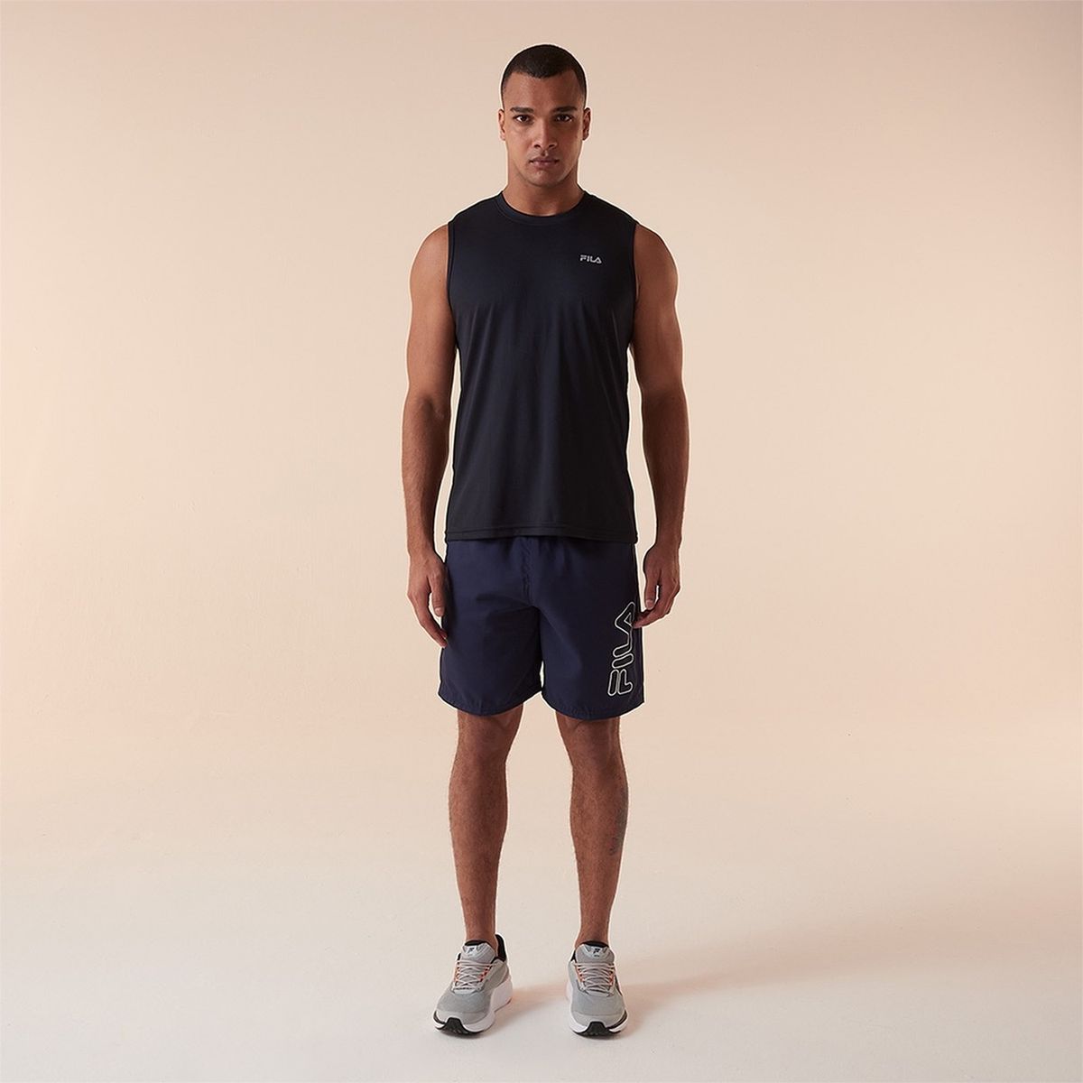FILA - Short Fila Sports Myler Hombre Negro