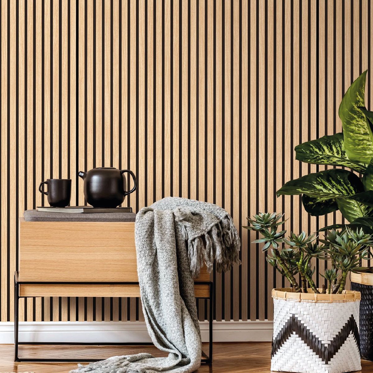 DOER - Wall Panel WPC Decorativo Roble Avellana, 240x16, 22mm, Caja 10 Unids.