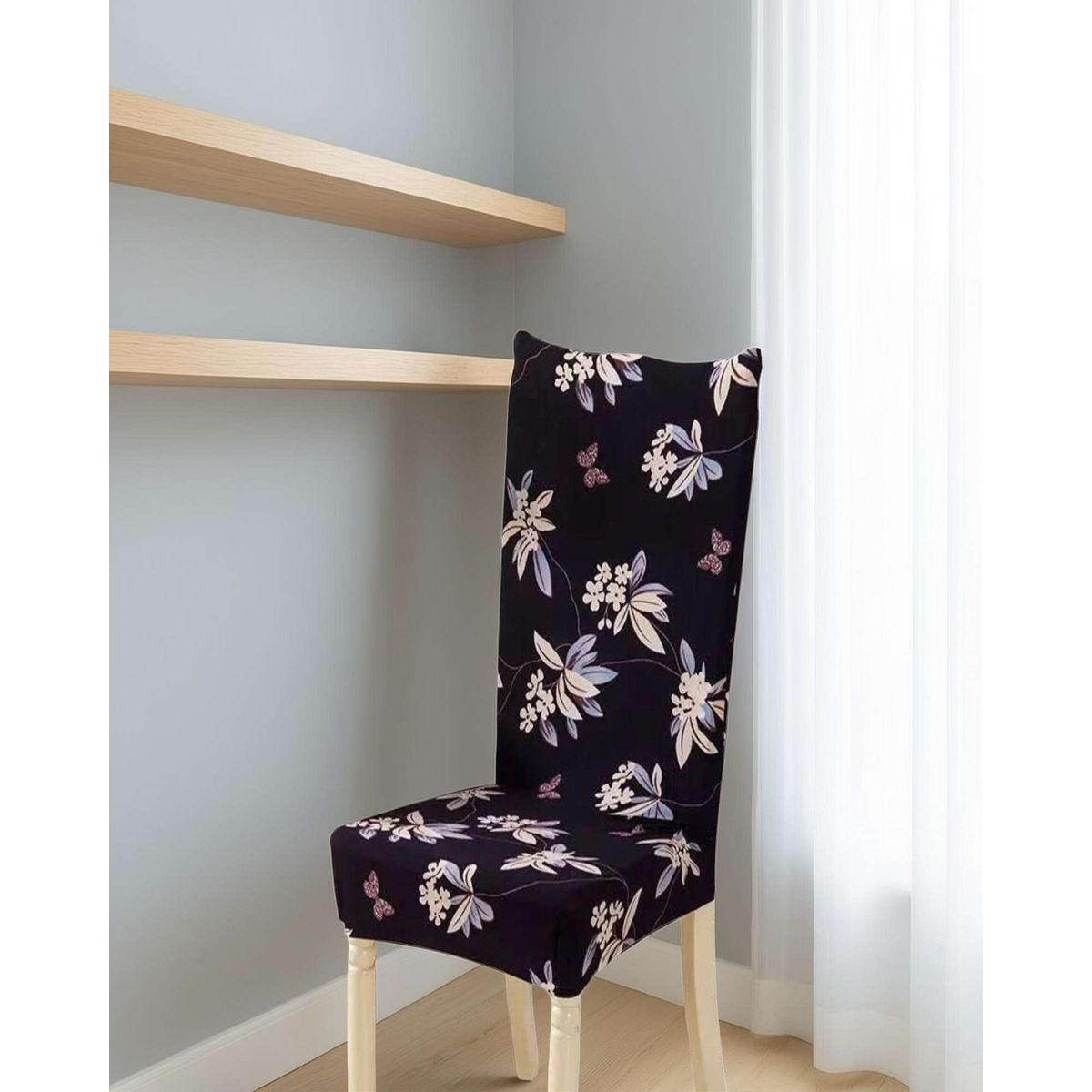 GENERICO - SET DE 6 FUNDAS LISAS ELASTICADAS DE SILLAS