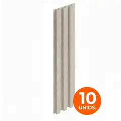 DOER - Wall Panel WPC Decorativo Gris Patagonia, 240x16, 22mm, Caja 10 Unids.