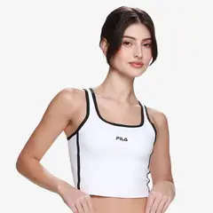 FILA - Top Slim Line Tennis Sports Club Mujer Blanco