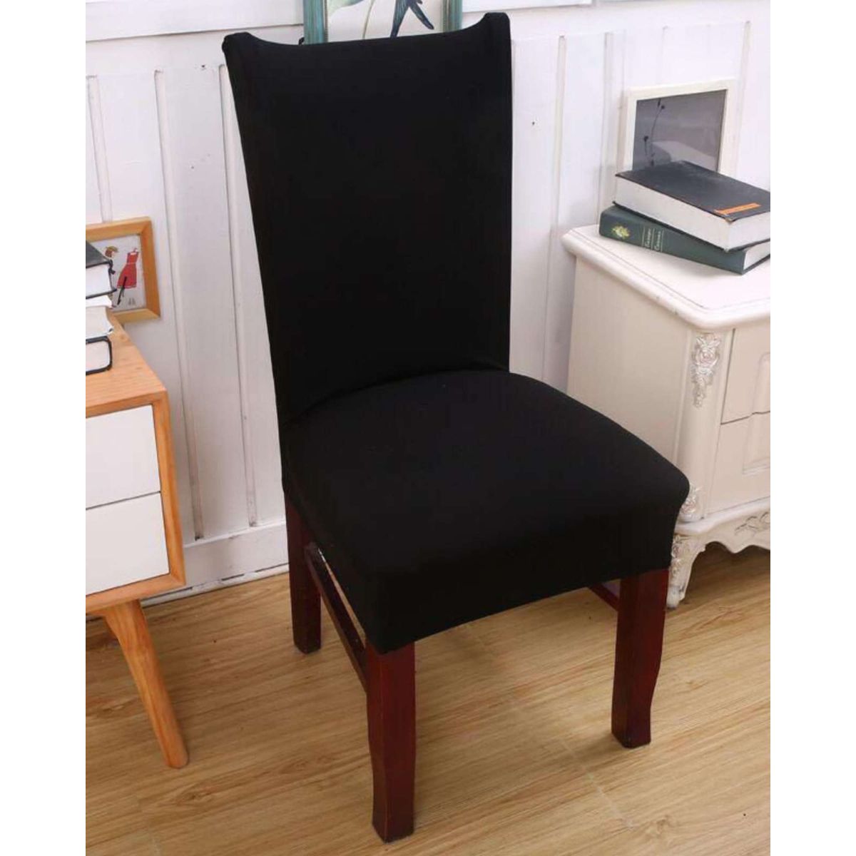 GENERICO - SET DE 6 FUNDAS LISAS ELASTICADAS DE SILLAS