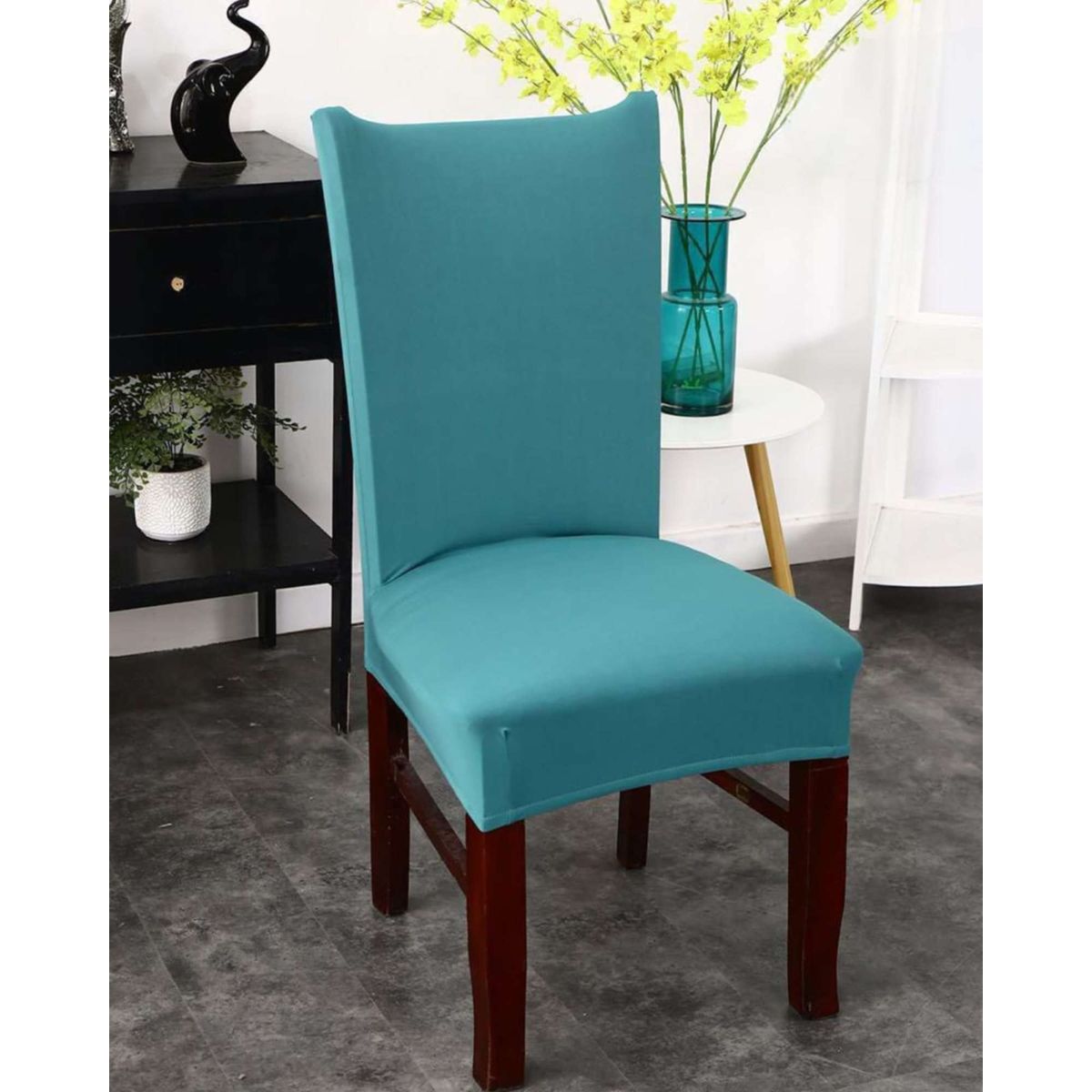 GENERICO - SET DE 6 FUNDAS LISAS ELASTICADAS DE SILLAS