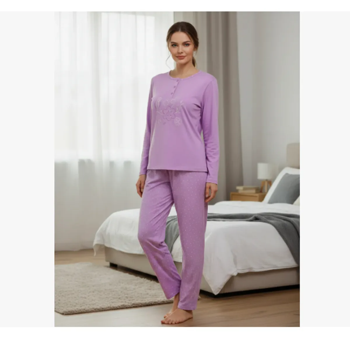 AGW - Pack 3 Pijamas Mujer Soft Largo