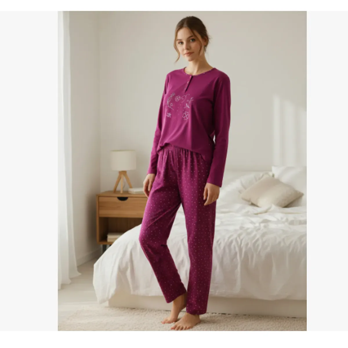 AGW - Pack 3 Pijamas Mujer Soft Largo