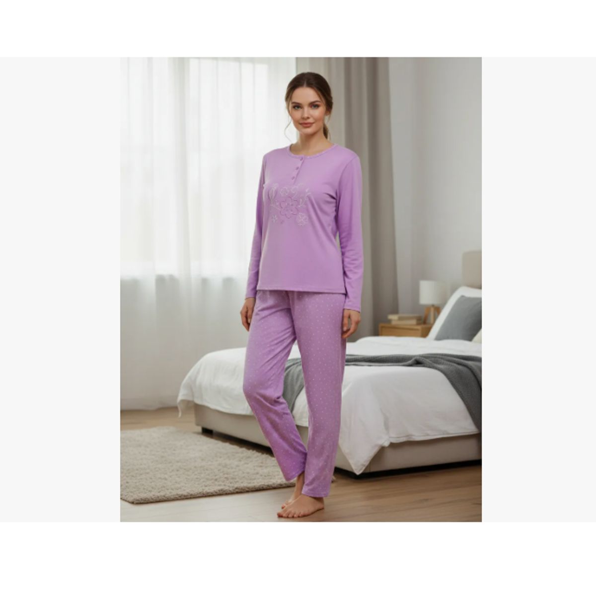 AGW - Pack 3 Pijamas Mujer Soft Largo