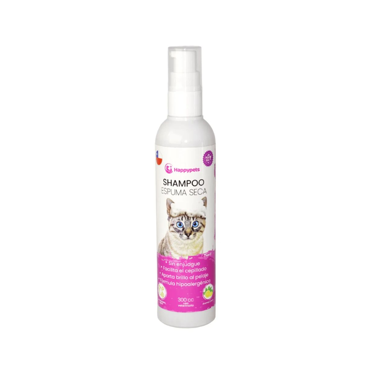BUEN AMIGO - Shampoo Espuma Seca Para Gatos 280cc Fragancia Limón