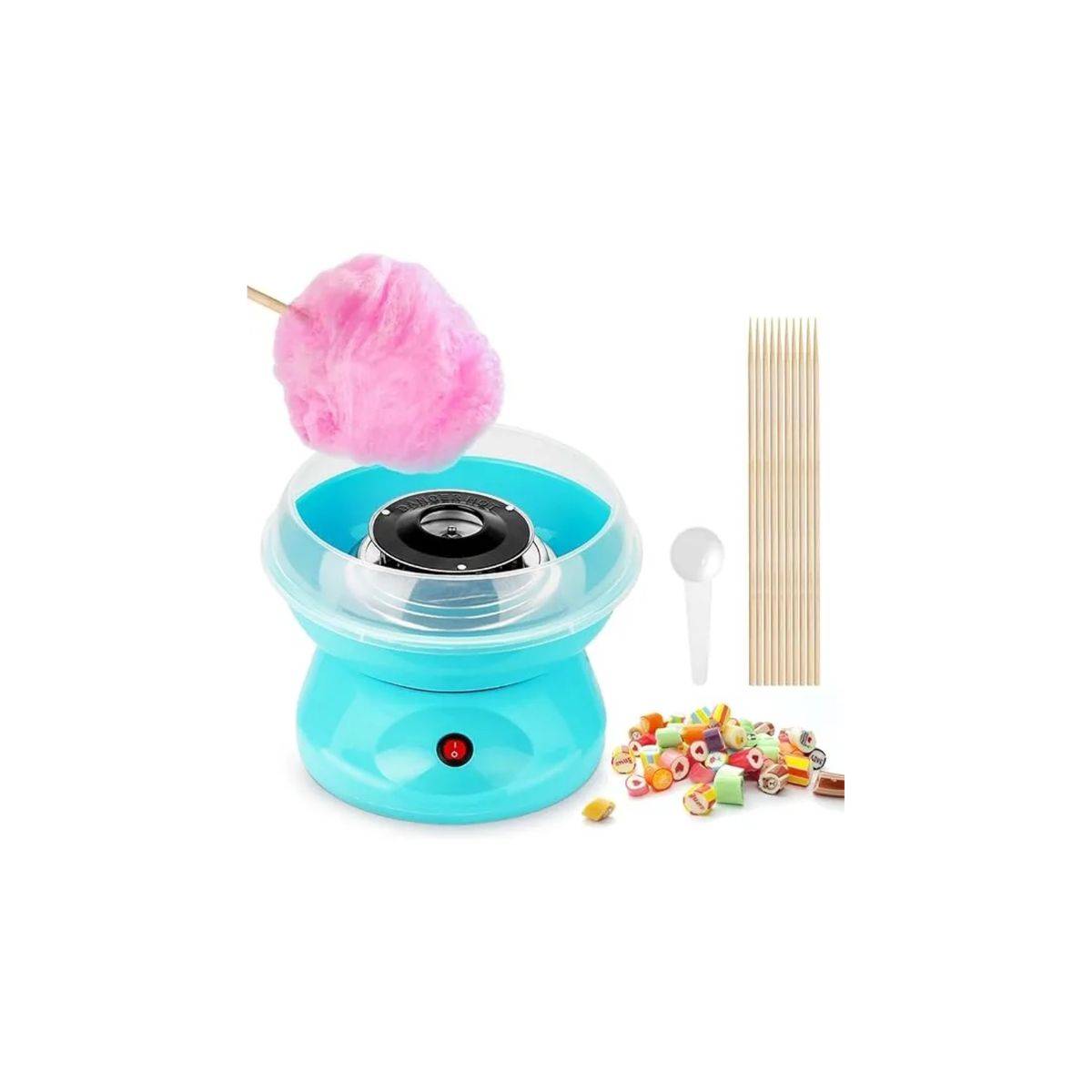 GENERICO - Maquina De Algodón Azúcar Maquina Para Hacer Algodón Azúcar celeste