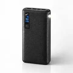 MOVI - PowerBank 20.000 mAh con 3 Salidas USB y Linterna Led - Mantente siempre conectado sin enchufes