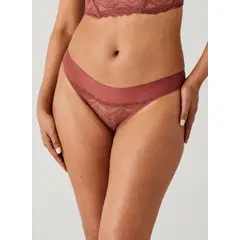 LIZ - Calzón Tanga con encaje y cintura doble Lovely 50552