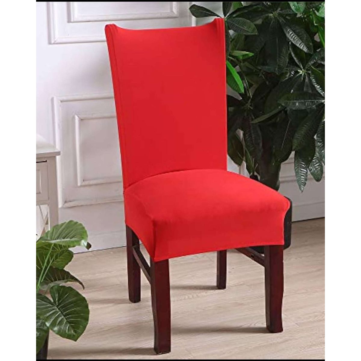 GENERICO - SET DE 6 FUNDAS LISAS ELASTICADAS DE SILLAS