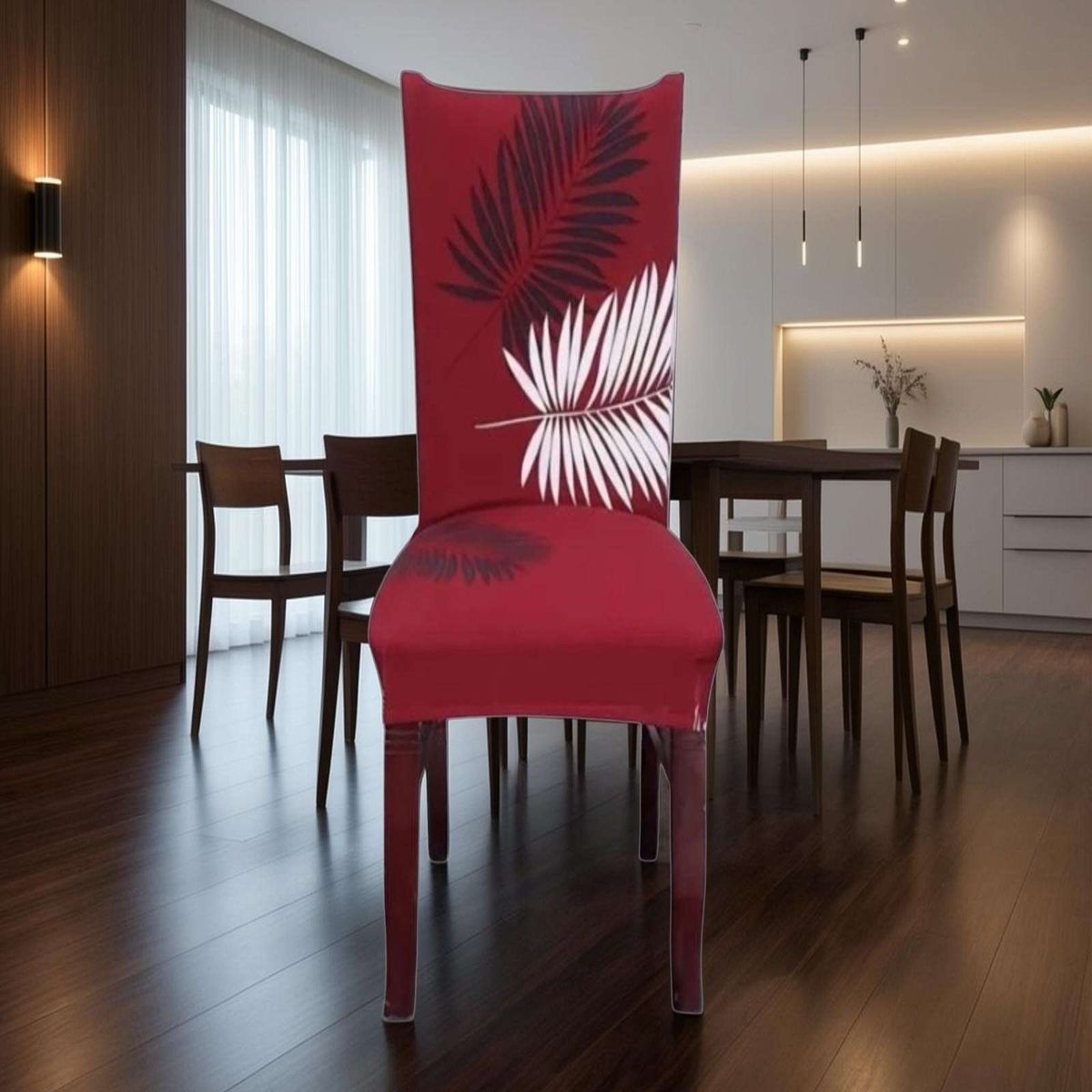 GENERICO - SET DE 6 FUNDAS LISAS ELASTICADAS DE SILLAS