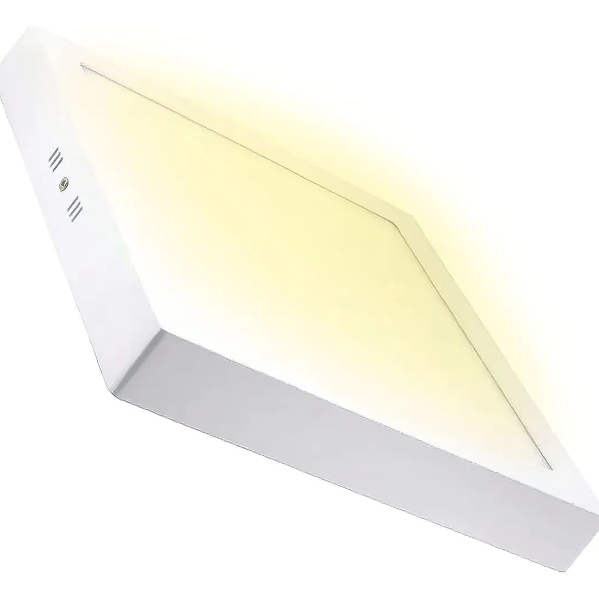 GENERICO - X10 Foco Panel Plafón Led 24w Sobrepuesto Cuadrado Cálida Luz Cálida - 003131