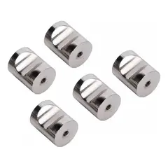 GENERICO - Tirador Perilla Balin + Tornillo Pack 5 Unid 23x18mm Cajon Plata - 338026