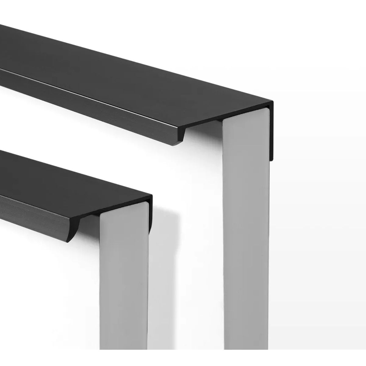 GENERICO - Tiradores Mailla Negro Ti, Tj, Th 9.6cm 5 Unidades Negro - 338008