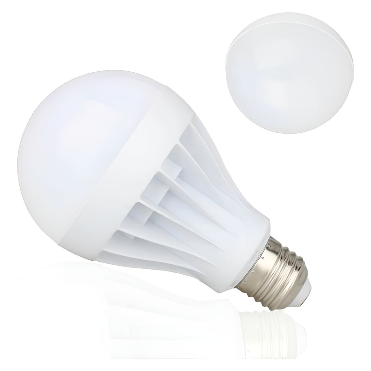 GENERICO - Ampolleta Led 12w Ecologica Ahorro Hogar E27 6000k Luz Fria Blanco Frío - 003003 B72