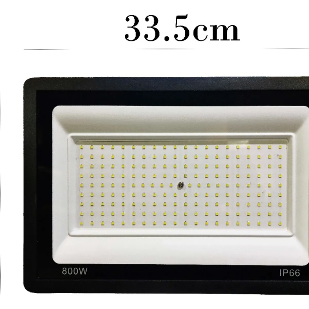 GENERICO - Foco Proyector Plano Led Reflector Multiled 800w Exterior Negro - 003364