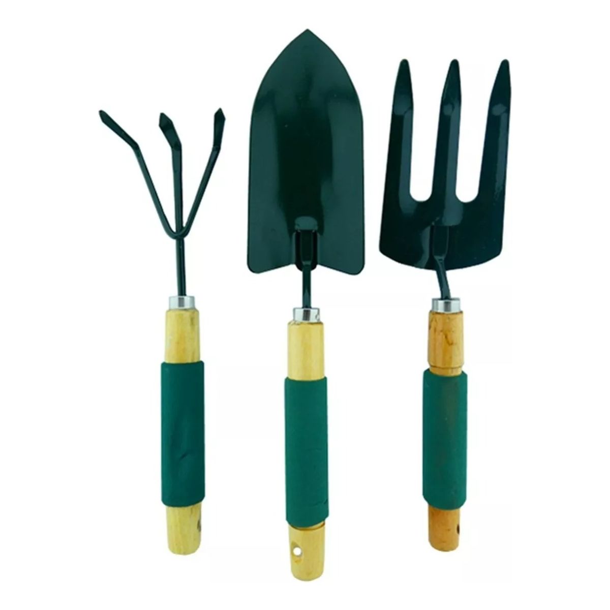GENERICO - Kit Set Jardinería Huerto 3 Piezas Steeltools