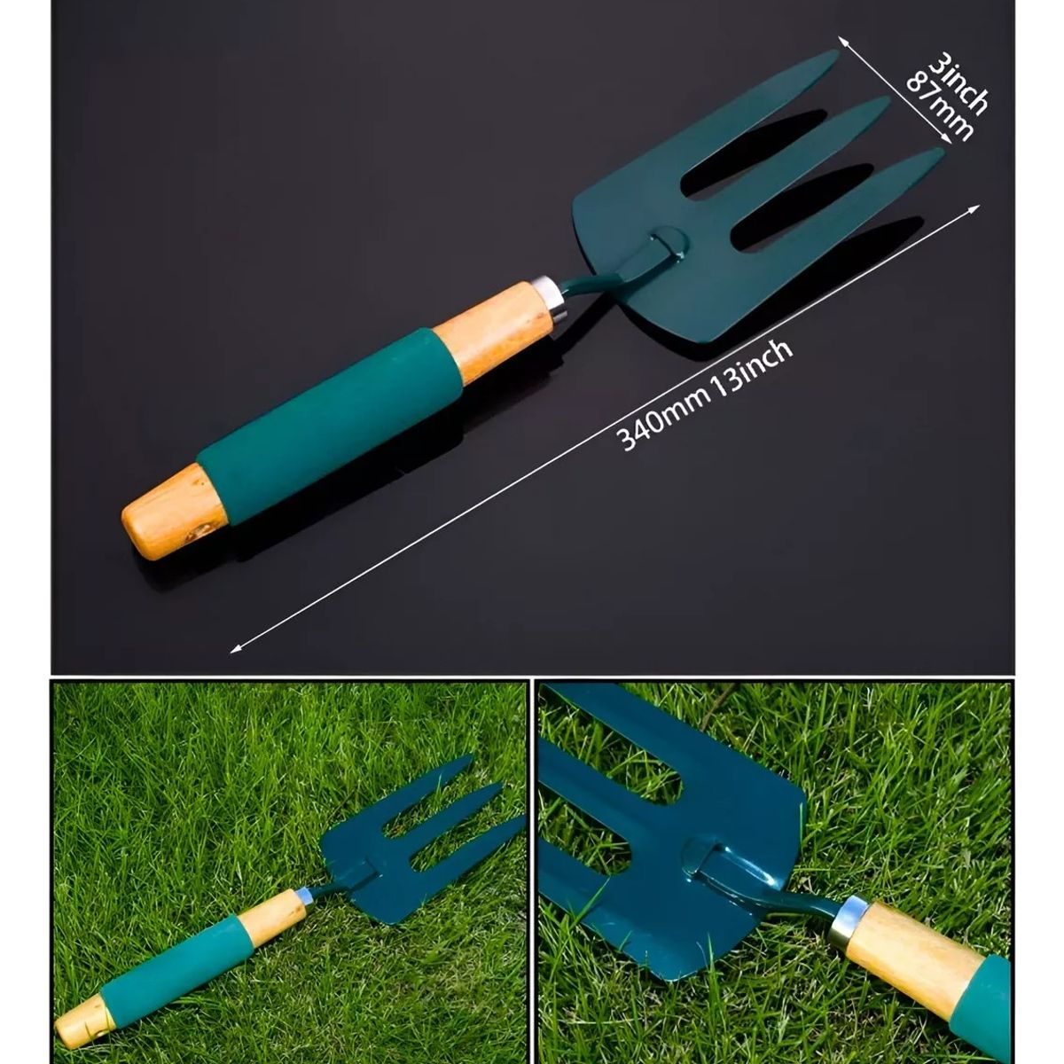 GENERICO - Kit Set Jardinería Huerto 3 Piezas Steeltools