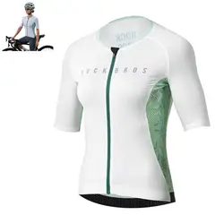 ROCKBROS - Tricota Ciclismo Mujer Manga Corta Verano Mtb Ruta